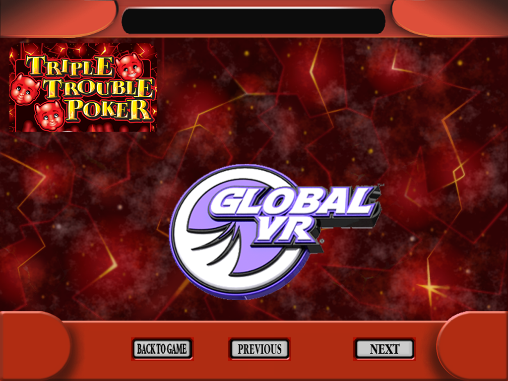 Triple Trouble Poker help screen